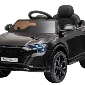 COCHE PARA NIÑOS RSQ8 12V NEGRO, RC, RUEDAS EVA, ASIENTO POLIPIEL - INDA307-c4k518